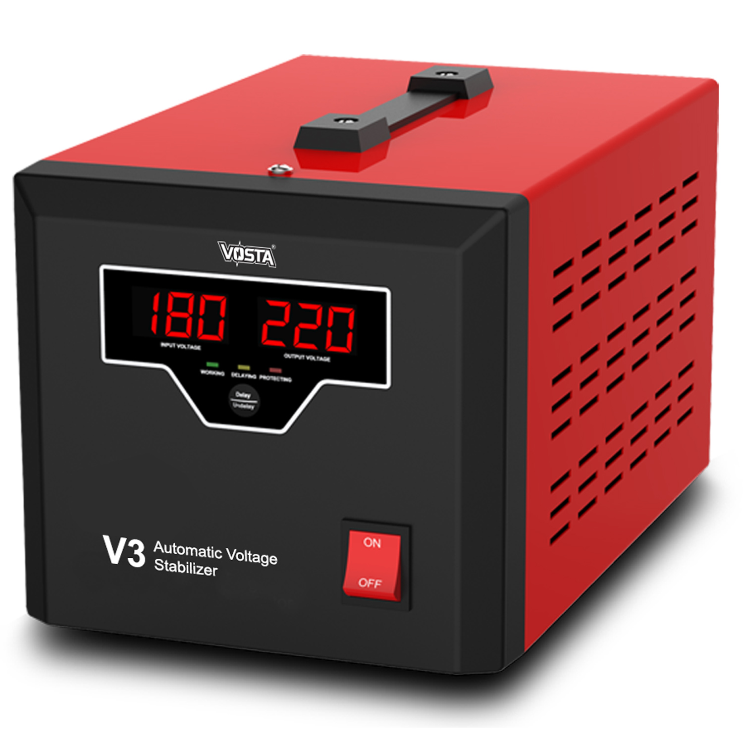 Vosta V3 Stabilizer -  Input: 140~260 VAC & Output: 220 VAC (±8%)