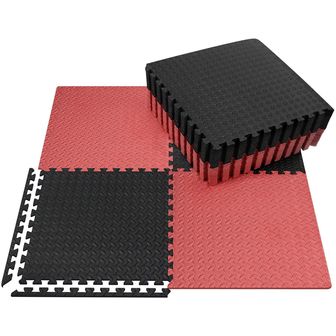 Floor Mat with Interlocking tiles for approx 65*24 sq feet area (Rubber) 10mm