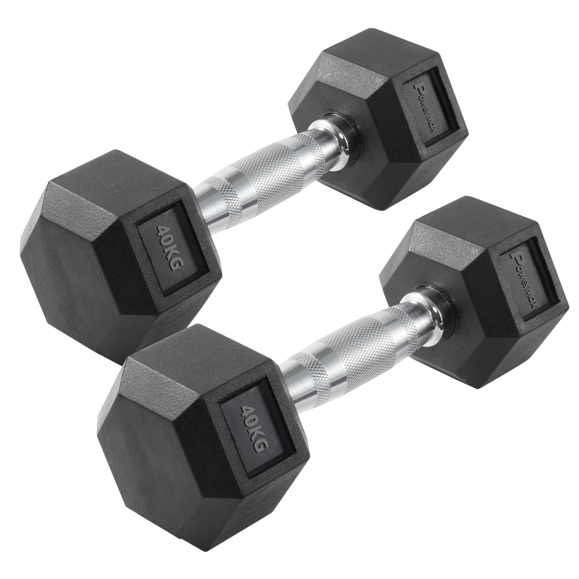 DRH-40 40 KG Rubber Coated Hexagon Dumbbells