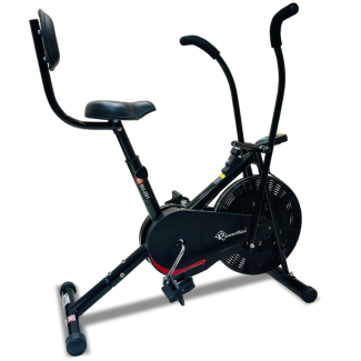 BU-201 Dual Action Air Bike/Exercise Bike with Back Support