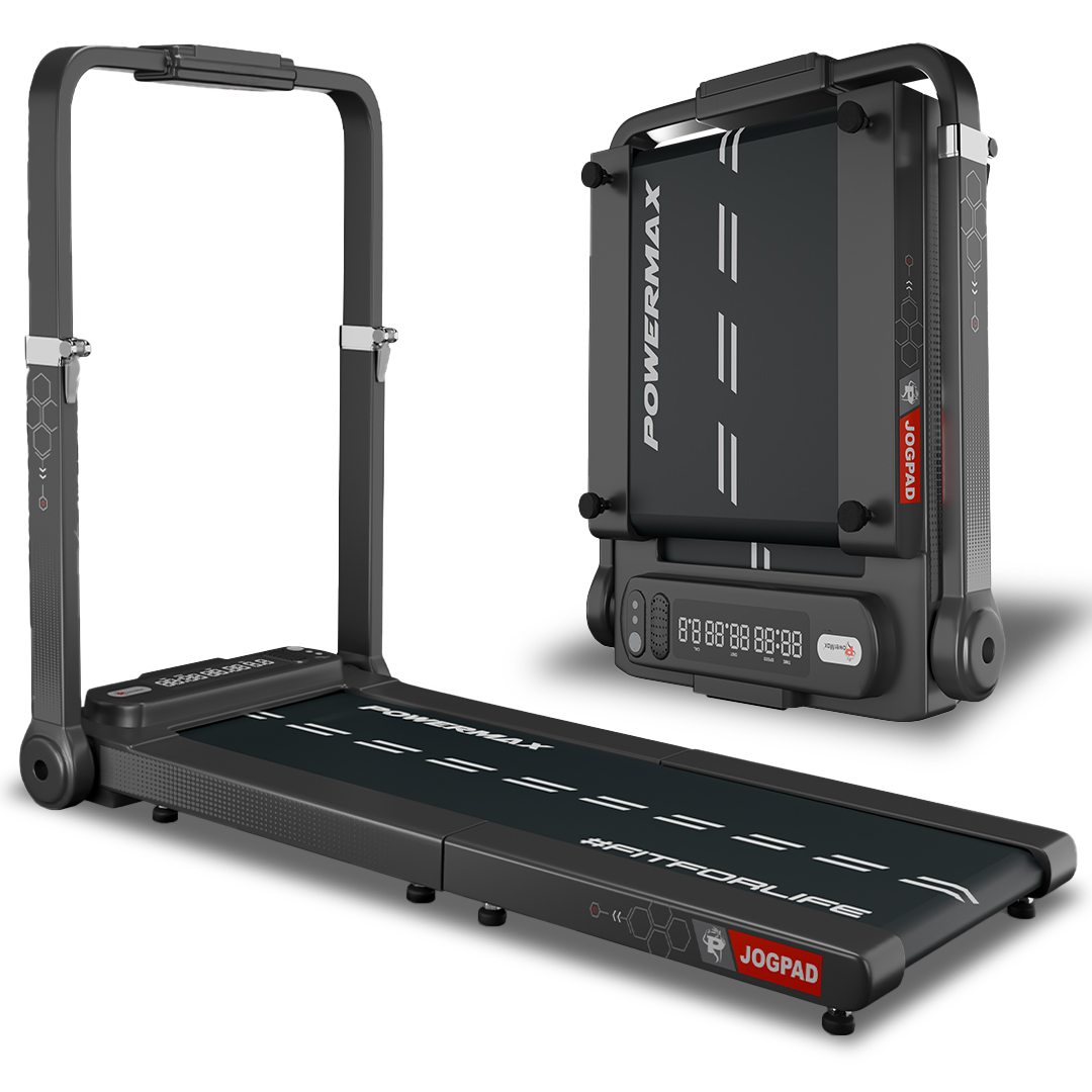 JOGPAD treadmill 4.0HP, foldable treadmill for home, jogging running treadmill, treadmill with Bluetooth speakers, compact treadmill 120kg, treadmill with programs, shock absorption treadmill