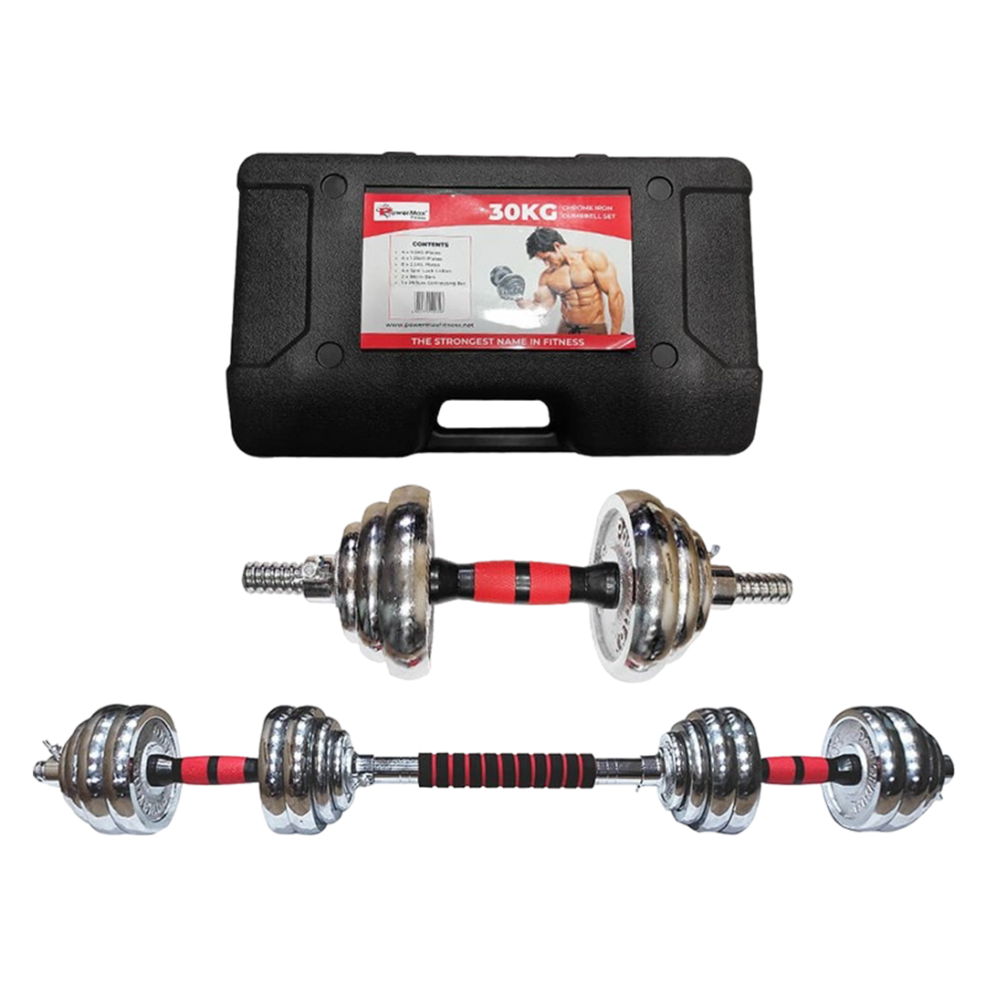 PDS-30C Chrome Iron Dumbbells Set
